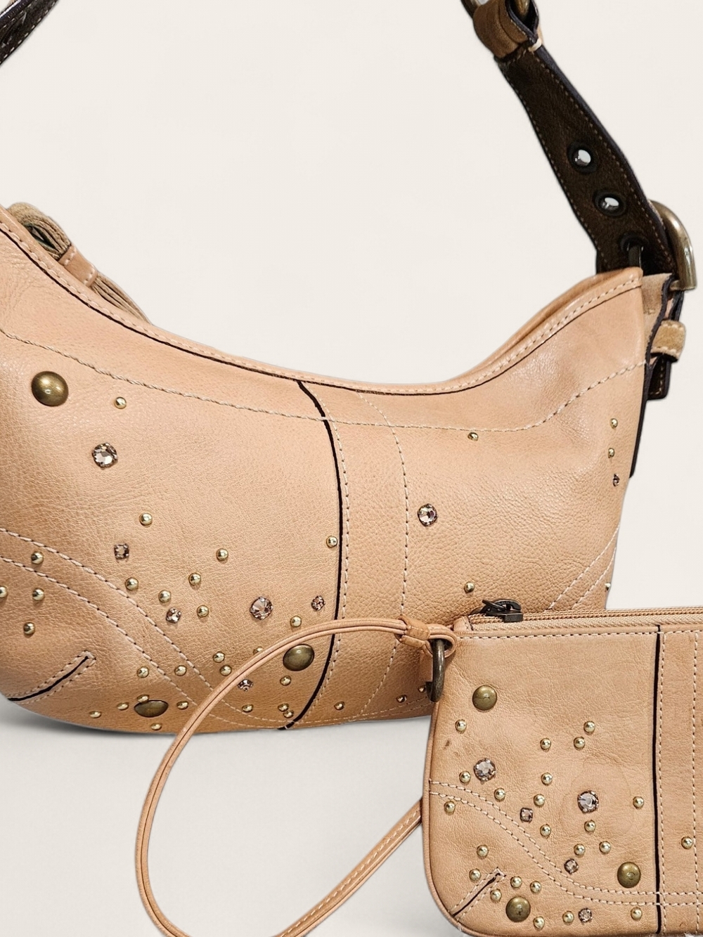 Coach SOHO 2005 Vintage Limited Edition Set w/Bronze Studs/Swarovski Stones - Picture 9 of 16